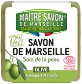 Mydła - Maitre Savon Mydło marsylskie OLIWKOWE  200g ecocert - miniaturka - grafika 1