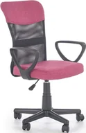 Fotele i pufy dla dzieci - HALMAR Krzesło obrotowe do biurka różowy /czarny TIMMY fotel młodzieżowy - miniaturka - grafika 1