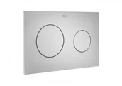 Przyciski spłukujące - Roca A890189002 PL10 przycisk podwójny szary lakierowany - miniaturka - grafika 1