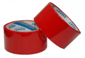 Akcesoria do pakowania - Smart SMA005K Taśma pakowa 48mmx46m czerwona - miniaturka - grafika 1