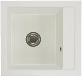 Zlewozmywaki - Brado Zlewozmywak granitowy BIG DON Biały bigdonbi - miniaturka - grafika 1