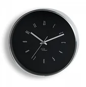 Zegary - Philippi TEMPUS Zegar Ścienny 20 cm Czarny 183008 - miniaturka - grafika 1