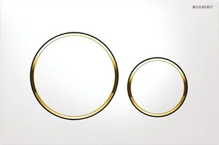 Geberit Sigma 20 przycisk do wc biały złoty biały115882KK1 115.882.KK.1 - Przyciski spłukujące - miniaturka - grafika 2