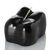 Pozostałe akcesoria kuchenne - AdHoc STUZZI DYSPENSER DO WYKAŁACZEK CZARNY ZĄB STAL NIERDZEWNA + AKRYL AH-TP22 - miniaturka - grafika 1