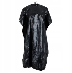 Fartuch peleryna uniwersalna fryzjerska czarna - Fartuchy fryzjerskie - miniaturka - grafika 3