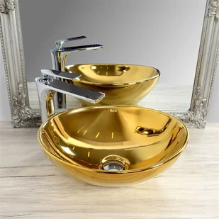 Rea Sofia Gold U9015 - Umywalki - miniaturka - grafika 2