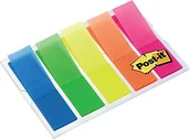 Zakładki do książek - Post-it Post-it 683HF5 Index, 5 x 20 barwione paski samoprzylepne w etui (11,9 x 43,2 mm) niebieskie, zielone, żółte, pomarańczowe, różowe 683-HF5EU - miniaturka - grafika 1