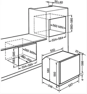 Piekarnik do zabudowy Smeg SFP6104TVN - Piekarniki do zabudowy - miniaturka - grafika 4