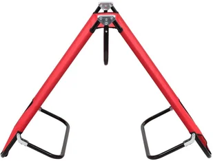 vidaXL Składany leżak, czerwony, stal - Leżaki ogrodowe - miniaturka - grafika 5