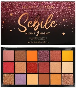 Makeup revolution Makeup Revolution X Sebile Night 2 Night Paleta Cieni do Powiek MUR-1527 - Palety i zestawy do makijażu - miniaturka - grafika 2
