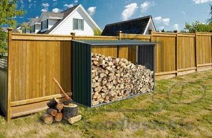 G21 Szopa ogrodowa na drewno, drewutnia zielona - Altany ogrodowe G21 Szopa ogrodowa na drewno, drewutnia zielona - Altany ogrodowe - miniaturka - grafika 3