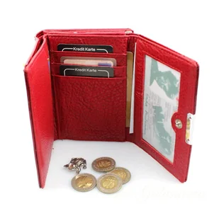 Jennifer Jones Portfel Damski Skórzany 12 cm Klamra I Klapka Skóra Naturalna Lakierowany - Portfele Jennifer Jones Portfel Damski Skórzany 12 cm Klamra I Klapka Skóra Naturalna Lakierowany - Portfele - miniaturka - grafika 5