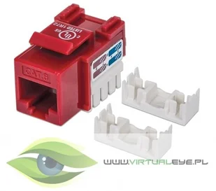 Keystone Intellinet Intellinet Moduł Cat6 UTP RJ45 zaciskany czerwony 210614 - Wtyczki i adaptery - miniaturka - grafika 4