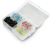 Podzespoły elektroniczne - OEM Zestaw szybkozłączek z cyną + rurki termokurczliwe LEC-18352 - miniaturka - grafika 1