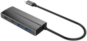 Gadżety USB - PremiumCord Hub USB 10G SuperSpeed Type C to 2× USB 3.1 A + 2× USB 3.1 C aluminium ku31hub07 - miniaturka - grafika 1
