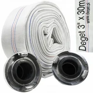 Węże ogrodowe i zraszacze - DEGET WĄŻ DO WODY BRUDNEJ STRAŻACKI 3' 30M ZŁĄCZKI DEGET V60142 - miniaturka - grafika 1