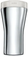 Kubki termiczne - Alessi A di CAFFA Kubek Termiczny ze Stali Polerowanej - Biały GIA24 W - miniaturka - grafika 1