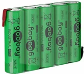 Ładowarki i akumulatory - Goobay 55582 zestaw akumulatorów 5 x AA Mignon (6 V; 2100 mAh) z maską lutowniczą 23798 - miniaturka - grafika 1