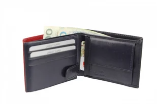 Rovicky (PL) Portfel Męski Skórzany Skóra Licowa Mały Poziomy Bez Zapięcia 323-RBA RIFID - Portfele - miniaturka - grafika 3