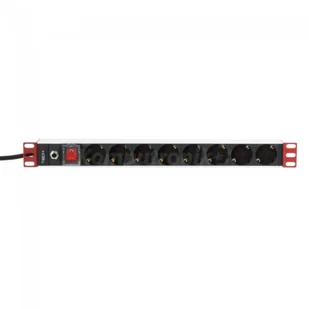 Techly Techly TECHLYPRO Rack 19inch Power Strip 8 Outlets Schuko Plug 106893 - Szafy rack - miniaturka - grafika 2