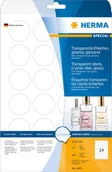 Dodatki do drukarek i skanerów - Herma Etik. glasklar A4 40 mm rund Folie glnzend 600 St. - 8023 - miniaturka - grafika 1