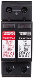 Phoenix Contact Ogranicznik przepięć C 2P 2 20kA VAL-MS 230/1+1 2804429 2804429 - Piorunochrony - miniaturka - grafika 2