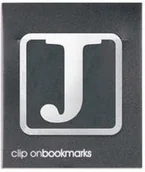 Zakładki do książek - Metalowa zakładka Litera J Clip-on - miniaturka - grafika 1