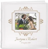 Albumy fotograficzne - NA Murrano Album Zdjęcia GRAWER Prezent Ślub ALB-SO-WH-CO2-010 - miniaturka - grafika 1