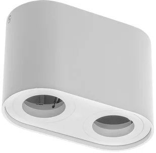 GTV OPR.sufitowa tuba okrągła GU10 2X ruchoma BIAŁA SENSO DUO podwójna aluminium IP20 (20) [OH36 CHLOE SENSA] - Lampy pozostałe - miniaturka - grafika 2