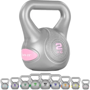 Movit SREBRNA HANTLA KOMPOZYTOWA KULA KETTLEBELL KETLA 2KG 20040543 - Kettlebell - miniaturka - grafika 8