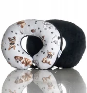 Akcesoria do fotelików - Poduszka podróżna Rogal Zagłówek dla dzieci minky - miniaturka - grafika 1