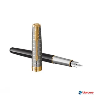 Parker Pióro wieczne F) SONNET PREMUM METAL & BLACK GT 18karatów 2119784 2119784 - Pióra wieczne - miniaturka - grafika 2