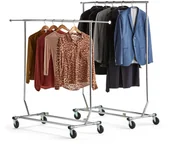 Wózki kuchenne - AJ Produkty Skłądany wózek na ubrania, 100 kg - miniaturka - grafika 1