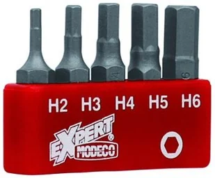 Modeco Komplet 5 szt końcówek wkręcających typu HEX 25MM HEX2,HEX3,HEX4,HEX5,HEX6) MN-15-514 5024 - Zestawy narzędziowe Modeco Komplet 5 szt końcówek wkręcających typu HEX 25MM HEX2,HEX3,HEX4,HEX5,HEX6) MN-15-514 5024 - Zestawy narzędziowe - miniaturka - grafika 1