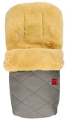 Kołdry i poduszki dla dzieci - Kaiser Natura śpiworek na nogi z futra jagnięcego  szary melanż - miniaturka - grafika 1