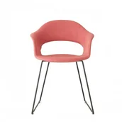 Krzesła - Scab Design Krzesło Lady B Pop Sledge - rama antracytowa 2699 VA - miniaturka - grafika 1