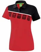 Koszulki sportowe damskie - Erima Damska koszulka polo 5-c Czerwony/czarny/biały Size: 36 1111912 - miniaturka - grafika 1