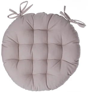 Okrągła poduszka na krzesło beżowa - Poduszki na krzesła - miniaturka - grafika 2