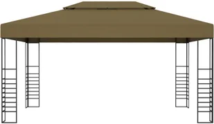 vidaXL Altana, 3 x 4 m, taupe, 180 g/m - Altany ogrodowe - miniaturka - grafika 2