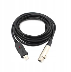 Xlr kabel mikrofonowy 3m interfejs pod Usb Pc - Kable komputerowe i do monitorów - miniaturka - grafika 2