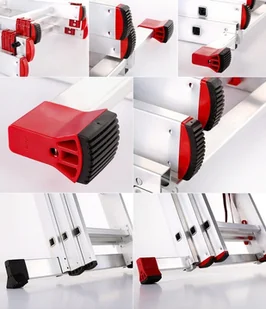 996 99674912 Drabina aluminiowa uniwersalna 3x10 Professional na schody wysokość robocza 7,55m) 74912-uniw - Drabiny - miniaturka - grafika 4
