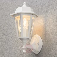 Lampy ogrodowe - Konstsmide Urocza zewnętrzna lampa ścienna GRADO, biała - miniaturka - grafika 1