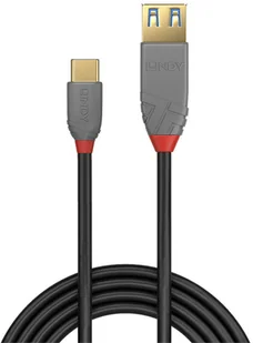 Lindy 36895 Kabel USB 3.1 typ C typ A Anthra Line 0,15m LY-36895 - Kable USB - miniaturka - grafika 2