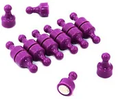 Magnesy - first4magnets Stożek  na magnes, biuro i dużym lodówka o średnicy 12 MM, 21 MM, opakowanie 1 sztuki, fioletowy, f4msp 12 - miniaturka - grafika 1