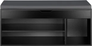 tectake Szafka na buty z ławką Natalya - czarny 403624 - Szafki na buty - miniaturka - grafika 5