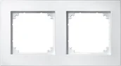 Wyłączniki światła i elektryczne - Merten 486219 m-Plan ramek, 2-krotnie, biel polarna 1325468 - miniaturka - grafika 1
