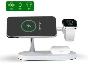 Tech-Protect Ładowarka indukcyjna Qi MagSafe 3w1 do iPhone/AirPods/Watch White - Ładowarki do telefonów - miniaturka - grafika 6