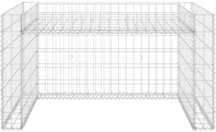 Vida Podwyższona donica gabionowa drut stalowy 110x80x60 cm V-145655 - Donice - miniaturka - grafika 4