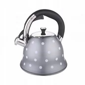 Czajniki na gaz - Kamille Uroczy czajnik z gwizdkiem w kropki 2,5L 1099 - miniaturka - grafika 1