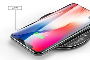 Baseus Ładowarka indukcyjna QI Simple 10W bezprzewodowa Czarna CCALL-AJK01 - Ładowarki do telefonów - miniaturka - grafika 5